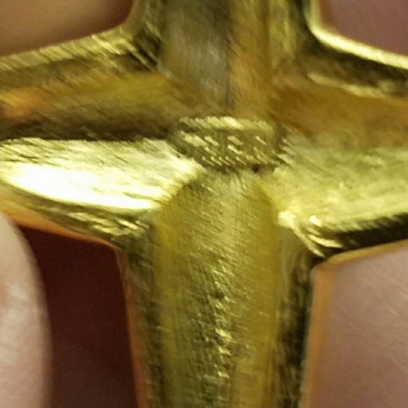 Trifari necklace with a cross pendant - Picture 8 of 8